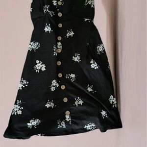 No Boundaries Black and White Floral Dress